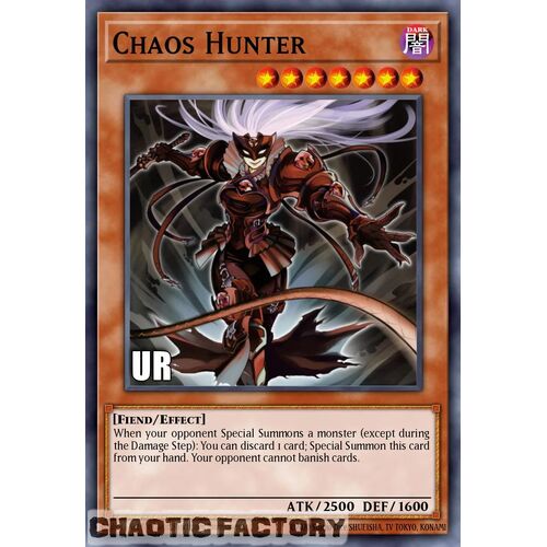RA02-EN007 Chaos Hunter Ultra Rare 1st Edition NM