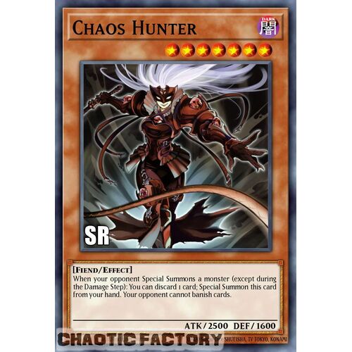 RA02-EN007 Chaos Hunter Super Rare 1st Edition NM