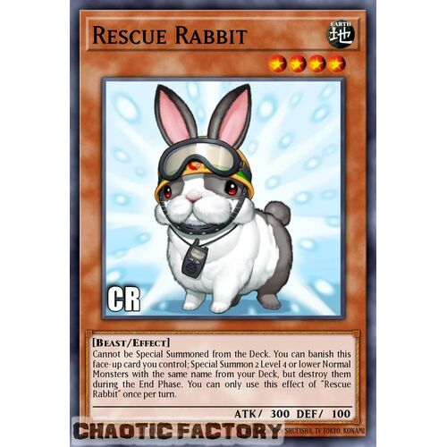 Collector's Rare RA02-EN008 Rescue Rabbit 1st Edition NM