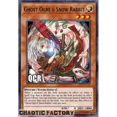 Quarter Century Secret Rare RA02-EN009 Ghost Ogre & Snow Rabbit (alternate art) 1st Edition NM