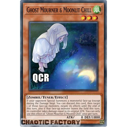 Quarter Century Secret Rare RA02-EN015 Ghost Mourner & Moonlit Chill (alternate art) 1st Edition NM