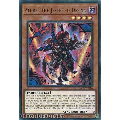 RA02-EN016 Aluber the Jester of Despia Ultra Rare 1st Edition NM