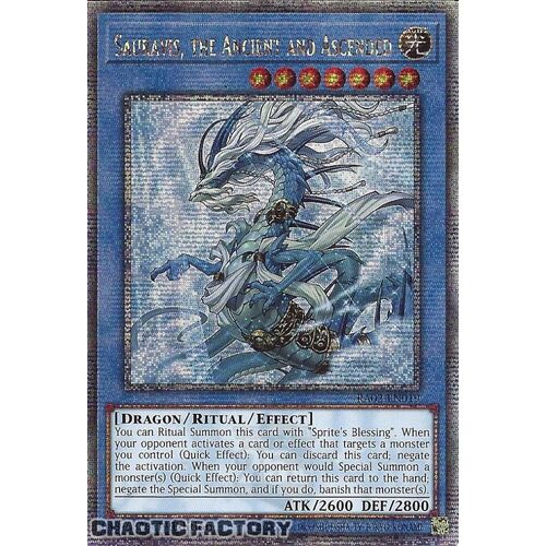 Quarter Century Secret Rare RA02-EN019 Sauravis, the Ancient and Ascended 1st Edition NM