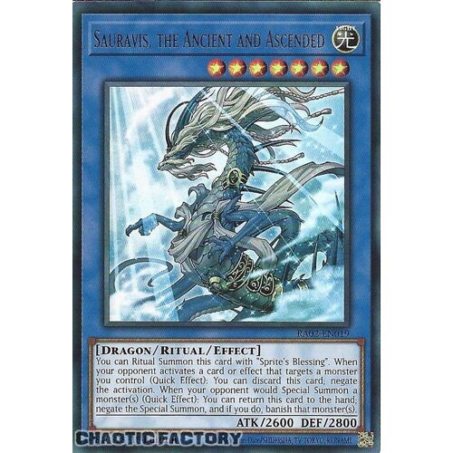 RA02-EN019 Sauravis, the Ancient and Ascended Ultra Rare 1st Edition NM