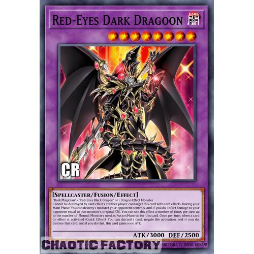 Collector's Rare RA02-EN021 Red-Eyes Dark Dragoon 1st Edition NM