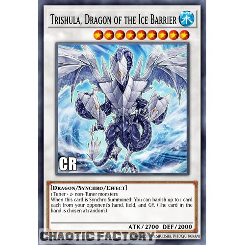 Collector's Rare RA02-EN026 Trishula, Dragon of the Ice Barrier 1st Edition NM