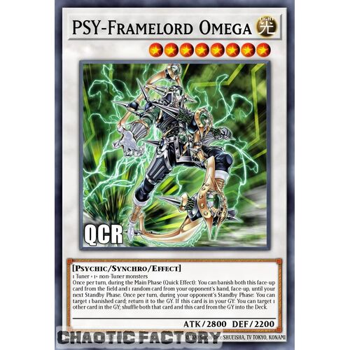 Quarter Century Secret Rare RA02-EN028 PSY-Framelord Omega 1st Edition NM