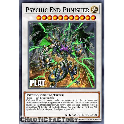 Platinum Secret Rare RA02-EN032 Psychic End Punisher 1st Edition NM