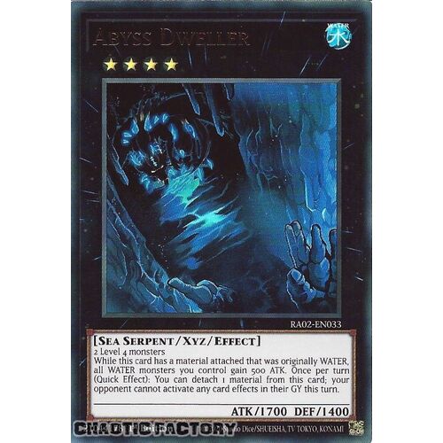 RA02-EN033 Abyss Dweller Ultra Rare 1st Edition NM