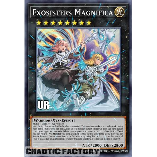 RA02-EN038 Exosisters Magnifica Ultra Rare 1st Edition NM