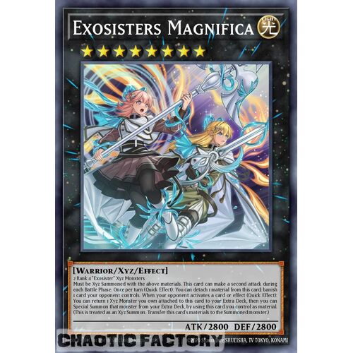 RA02-EN038 Exosisters Magnifica Super Rare 1st Edition NM