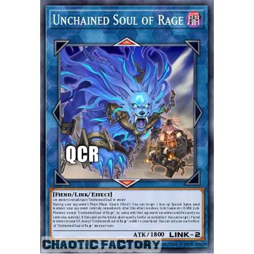 Quarter Century Secret Rare RA02-EN041 Unchained Soul of Rage 1st Edition NM