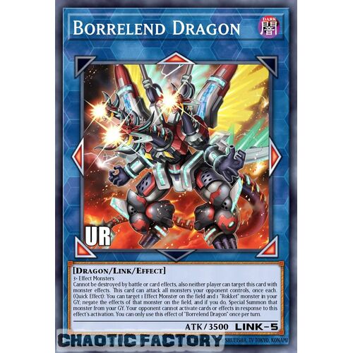 RA02-EN043 Borrelend Dragon Ultra Rare 1st Edition NM