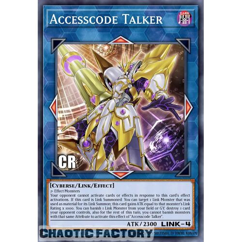 Collector's Rare RA02-EN044 Accesscode Talker 1st Edition NM