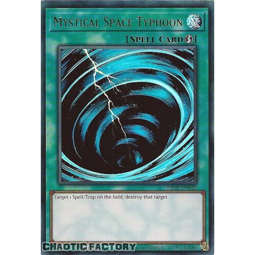 RA02-EN048 Mystical Space Typhoon Ultra Rare 1st Edition NM