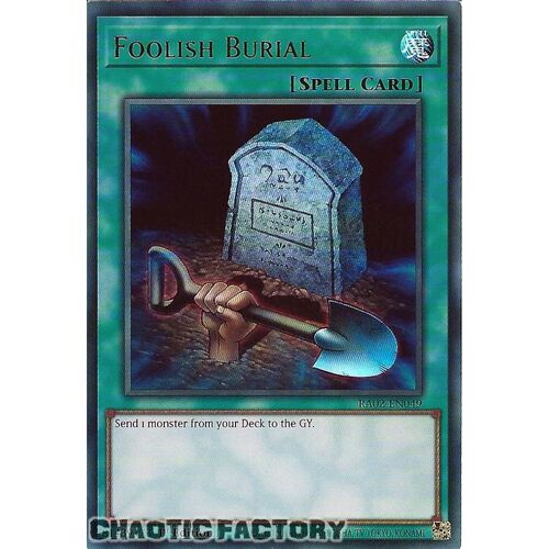 RA02-EN049 Foolish Burial Ultra Rare 1st Edition NM