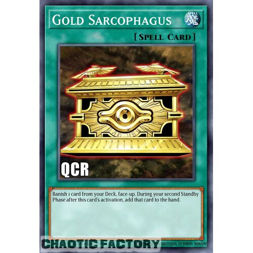 Quarter Century Secret Rare RA02-EN052 Gold Sarcophagus 1st Edition NM