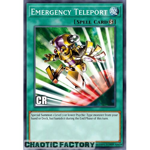 Collector's Rare RA02-EN053 Emergency Teleport 1st Edition NM