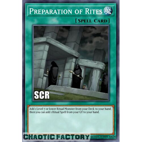 RA02-EN056 Preparation of Rites Secret Rare 1st Edition NM