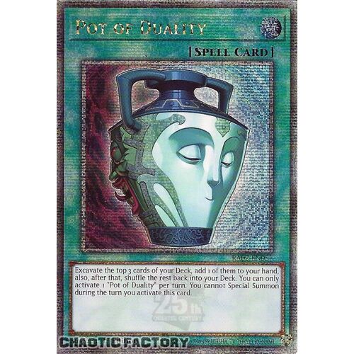 Quarter Century Secret Rare RA02-EN057 Pot of Duality 1st Edition NM