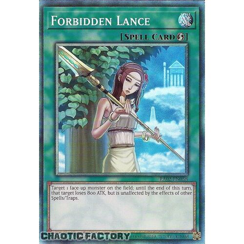 Collector's Rare RA02-EN058 Forbidden Lance 1st Edition NM