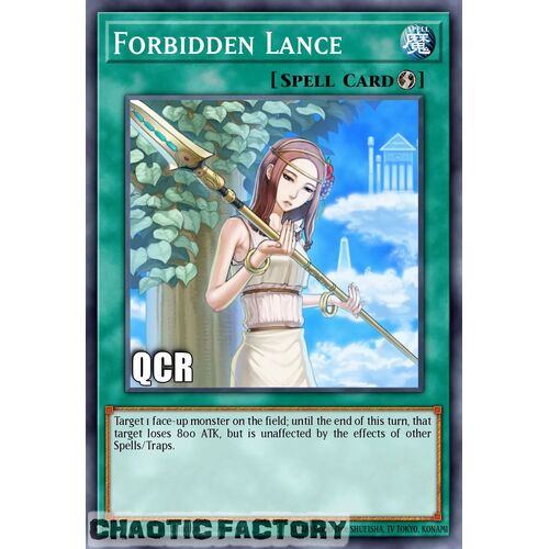 Quarter Century Secret Rare RA02-EN058 Forbidden Lance 1st Edition NM