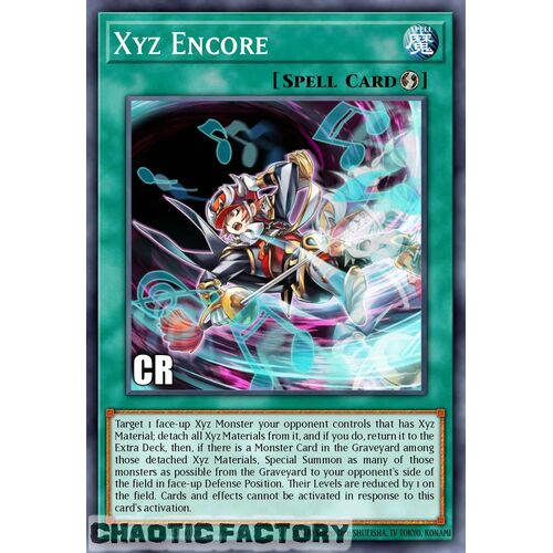 Collector's Rare RA02-EN059 Xyz Encore 1st Edition NM