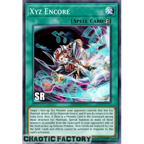 RA02-EN059 Xyz Encore Super Rare 1st Edition NM