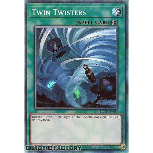 Collector's Rare RA02-EN060 Twin Twisters 1st Edition NM