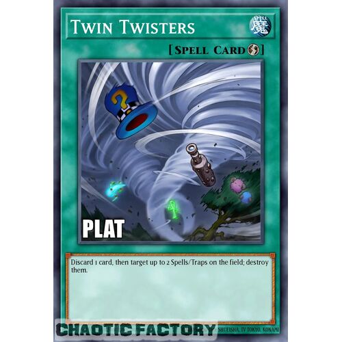 Platinum Secret Rare RA02-EN060 Twin Twisters 1st Edition NM