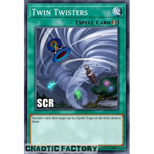 RA02-EN060 Twin Twisters Secret Rare 1st Edition NM