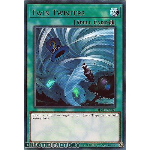 RA02-EN060 Twin Twisters Ultra Rare 1st Edition NM