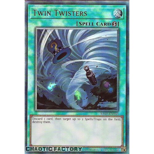 Ultimate Rare RA02-EN060 Twin Twisters 1st Edition NM