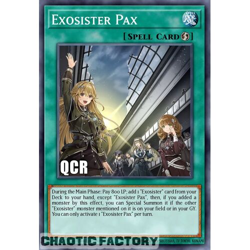 Quarter Century Secret Rare RA02-EN066 Exosister Pax 1st Edition NM