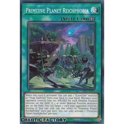 RA02-EN067 Primitive Planet Reichphobia Super Rare 1st Edition NM