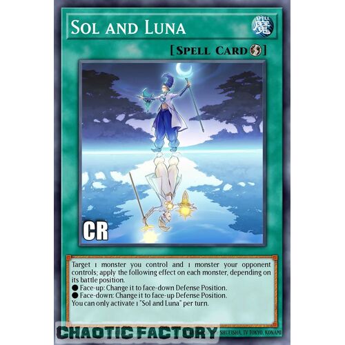 Collector's Rare RA02-EN068 Sol and Luna 1st Edition NM