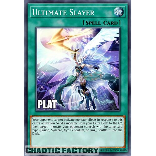 Platinum Secret Rare RA02-EN070 Ultimate Slayer 1st Edition NM