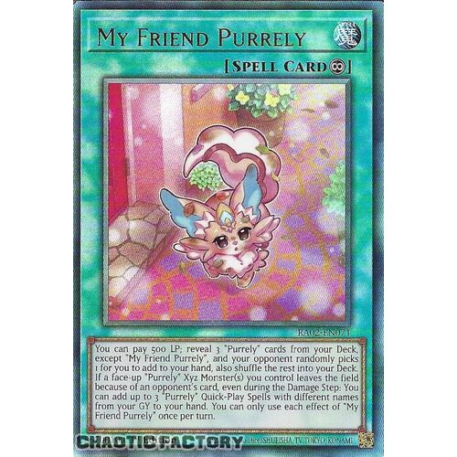 Ultimate Rare RA02-EN071 My Friend Purrely 1st Edition NM