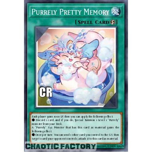 Collector's Rare RA02-EN072 Purrely Pretty Memory 1st Edition NM