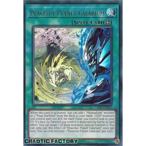 RA02-EN074 Peaceful Planet Calarium Ultra Rare 1st Edition NM