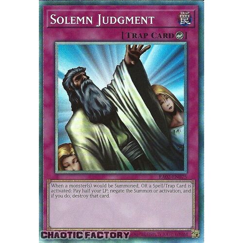 Collector's Rare RA02-EN075 Solemn Judgment 1st Edition NM