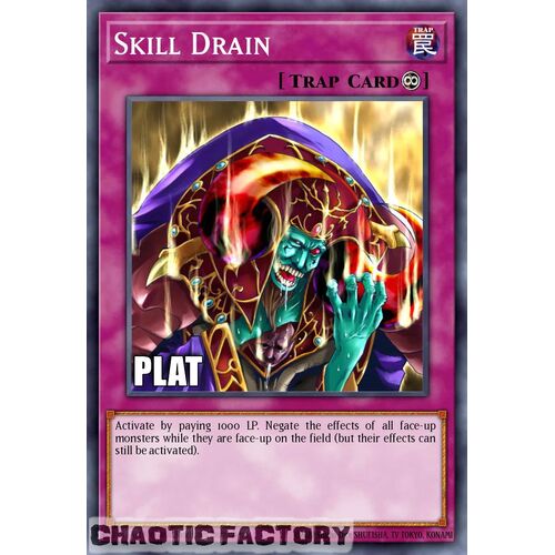 Platinum Secret Rare RA02-EN077 Skill Drain 1st Edition NM