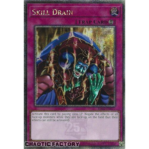 Quarter Century Secret Rare RA02-EN077 Skill Drain 1st Edition NM