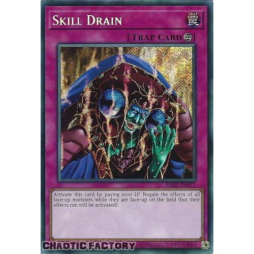 RA02-EN077 Skill Drain Secret Rare 1st Edition NM