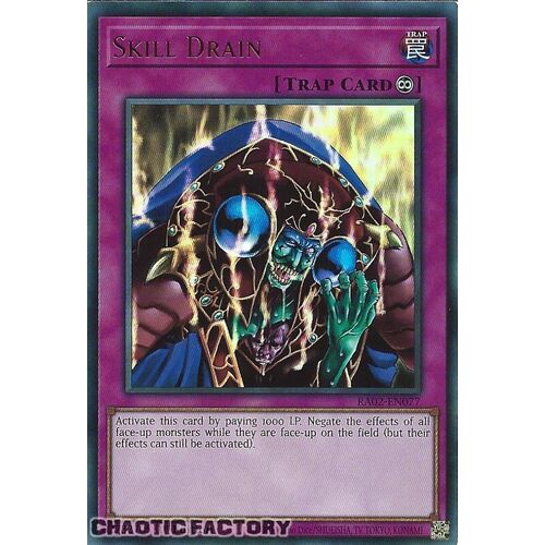 RA02-EN077 Skill Drain Ultra Rare 1st Edition NM