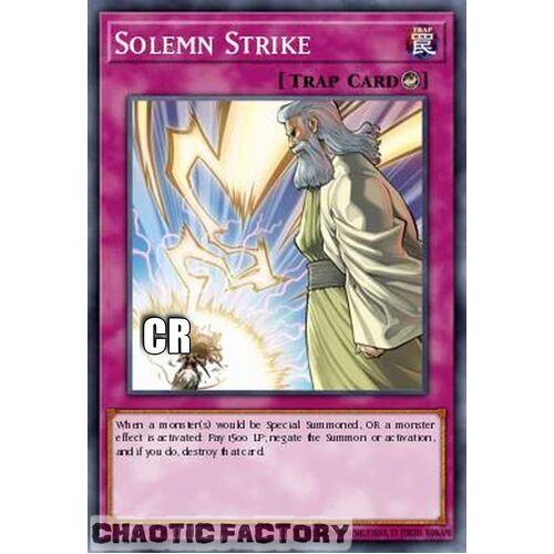 Collector's Rare RA02-EN079 Solemn Strike 1st Edition NM