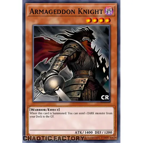 RA03-EN002 Armageddon Knight Collector's Rare 1st Edition NM