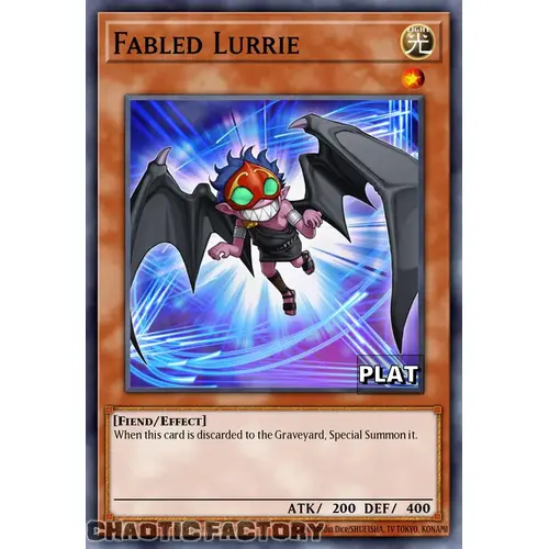 RA03-EN003 Fabled Lurrie Platinum Secret Rare 1st Edition NM