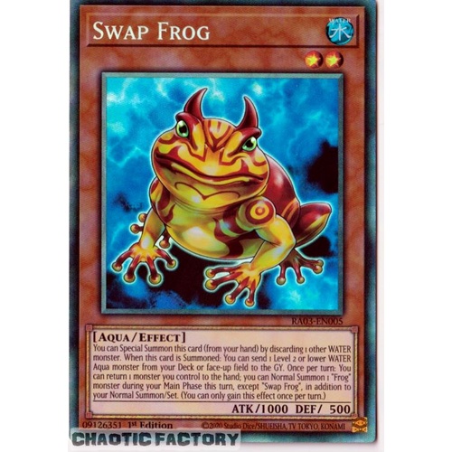 RA03-EN005 Swap Frog Collector's Rare 1st Edition NM