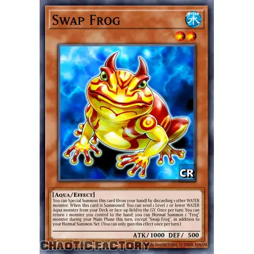 RA03-EN005 Swap Frog Collector's Rare 1st Edition NM